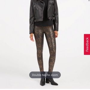 SPANX Faux Leather Cheetah print